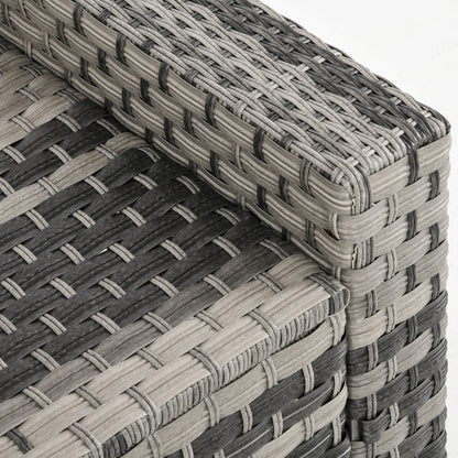 5-Piece Patio Furniture Set, Outdoor Rattan Wicker, Grey Patio Furniture Sets at Gallery Canada