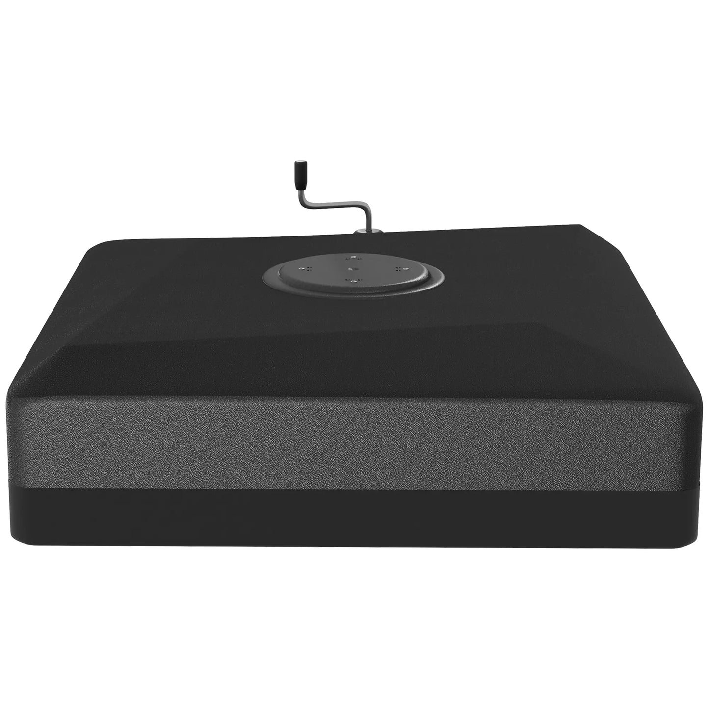 Heavy Duty Cantilever Umbrella Base, Liftable Wheel, Adjustable Foot Pads Umbrella Bases Black at Gallery Canada