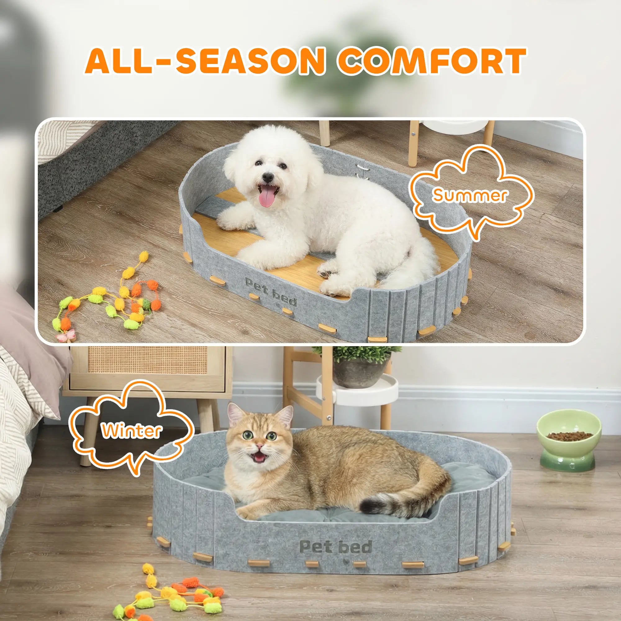 Washable Removable Cushion, Scratch-Resistant Cat Couch Sofa, Grey Dog Sofas at Gallery Canada
