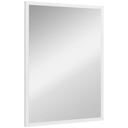20" x 28" White Bathroom Mirror, Rectangular Wall Mirror for Living Room, White