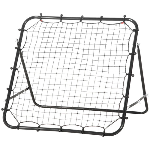 Volleyball Rebounder Net, Football Training Aid, Kickback Target, Black