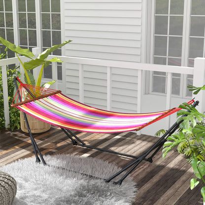 Foldable Hammock Stand, 2 In 1, 120kg Capacity, Black Hammock Stands at Gallery Canada