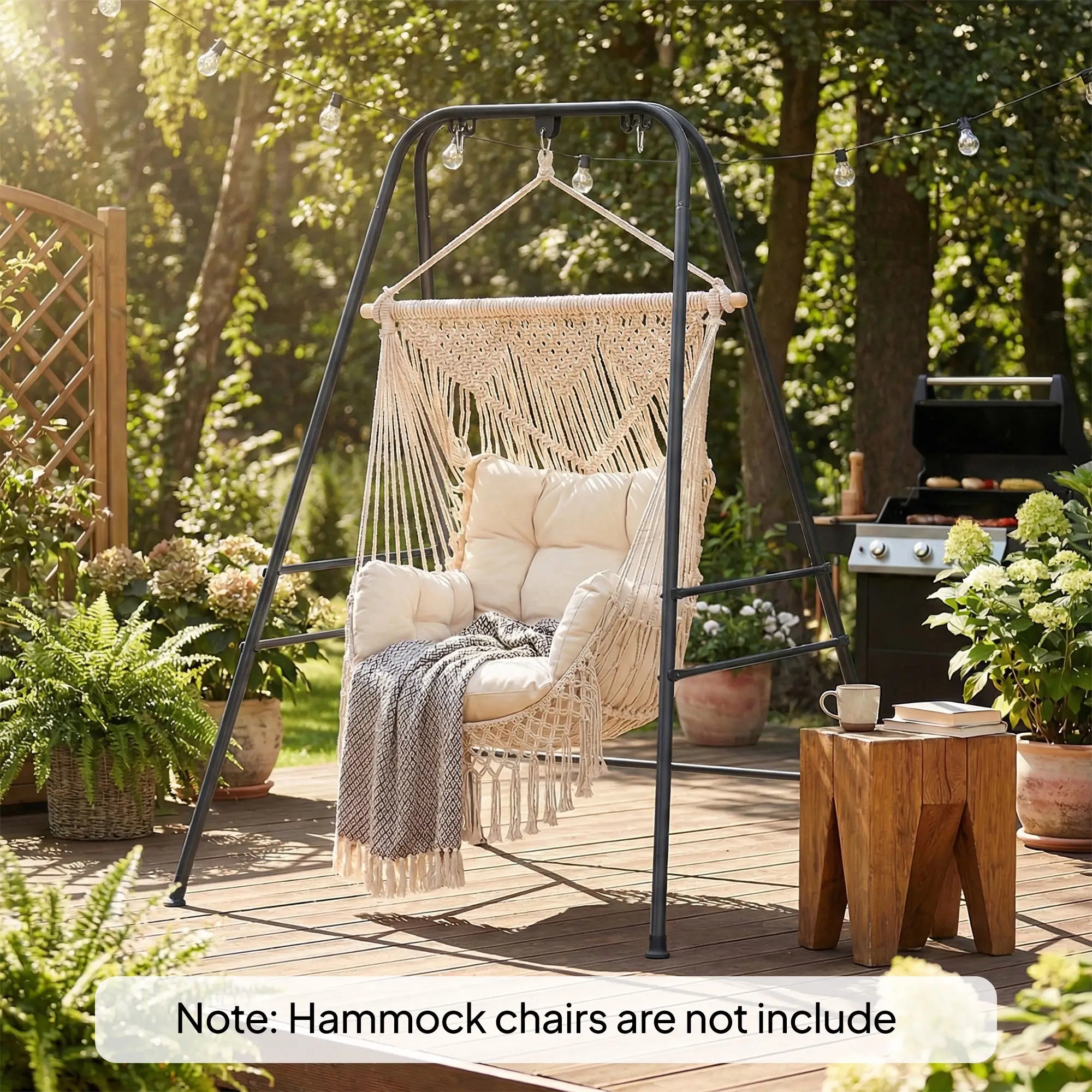 Hanging Hammock Stand, Porch Swing Chair, Indoor Outdoor Construction Hammock Stands at Gallery Canada