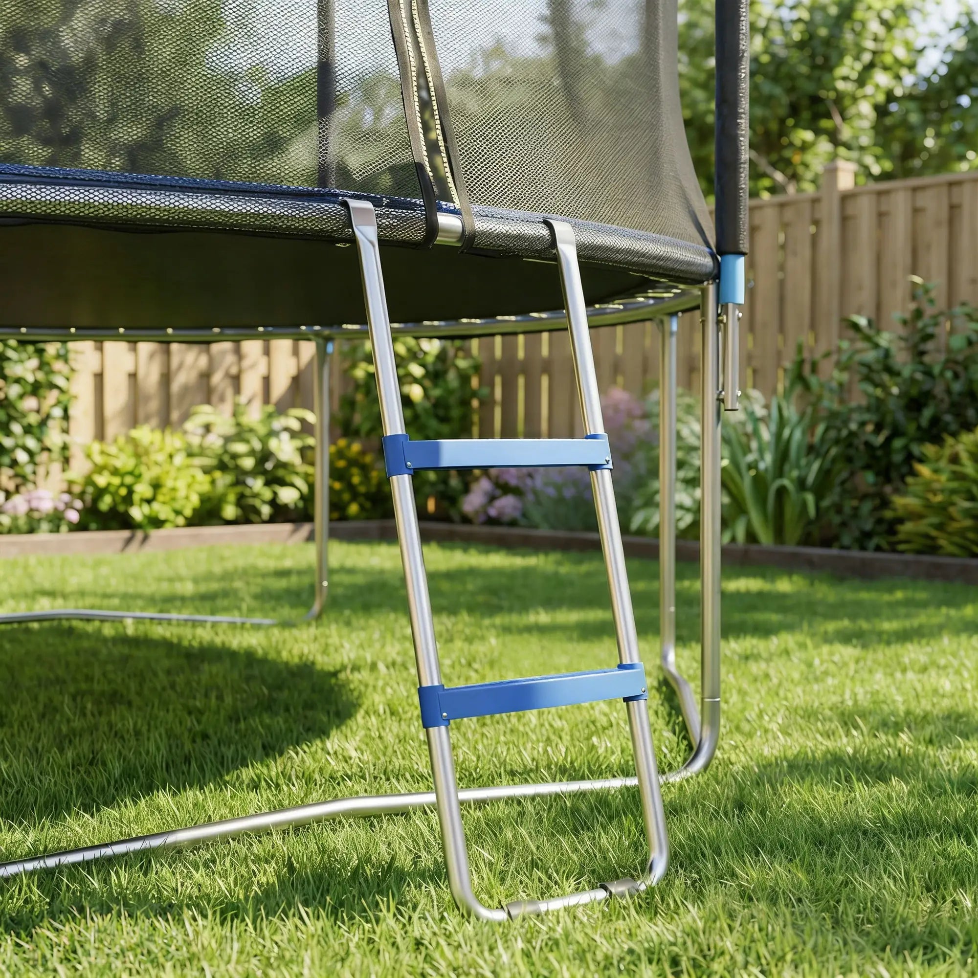 Trampoline Ladder, 2 Steps, Galvanized Steel, 330LBS Capacity Trampolines at Gallery Canada