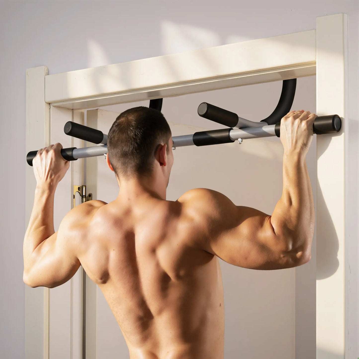Doorway Pull-Up Bar, Home Fitness Horizontal Chin-Up Bar, Grey Strength Training Equipment at Gallery Canada