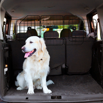 Dog Car Barrier, Adjustable SUV Trunk Divider, Heavy-Duty Steel Wire Mesh, Black Dog PlayPens at Gallery Canada
