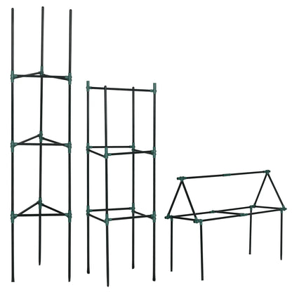 3 Pack Tomato Cage Set, 72 Inch, Plant Support Trellis, Dark Green Plant Stands Dark Green at Gallery Canada