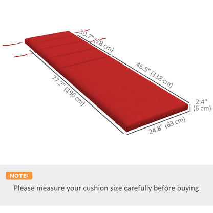 Patio Chaise Lounge Cushion with Headrest, Wine Red Patio Chair Cushions at Gallery Canada