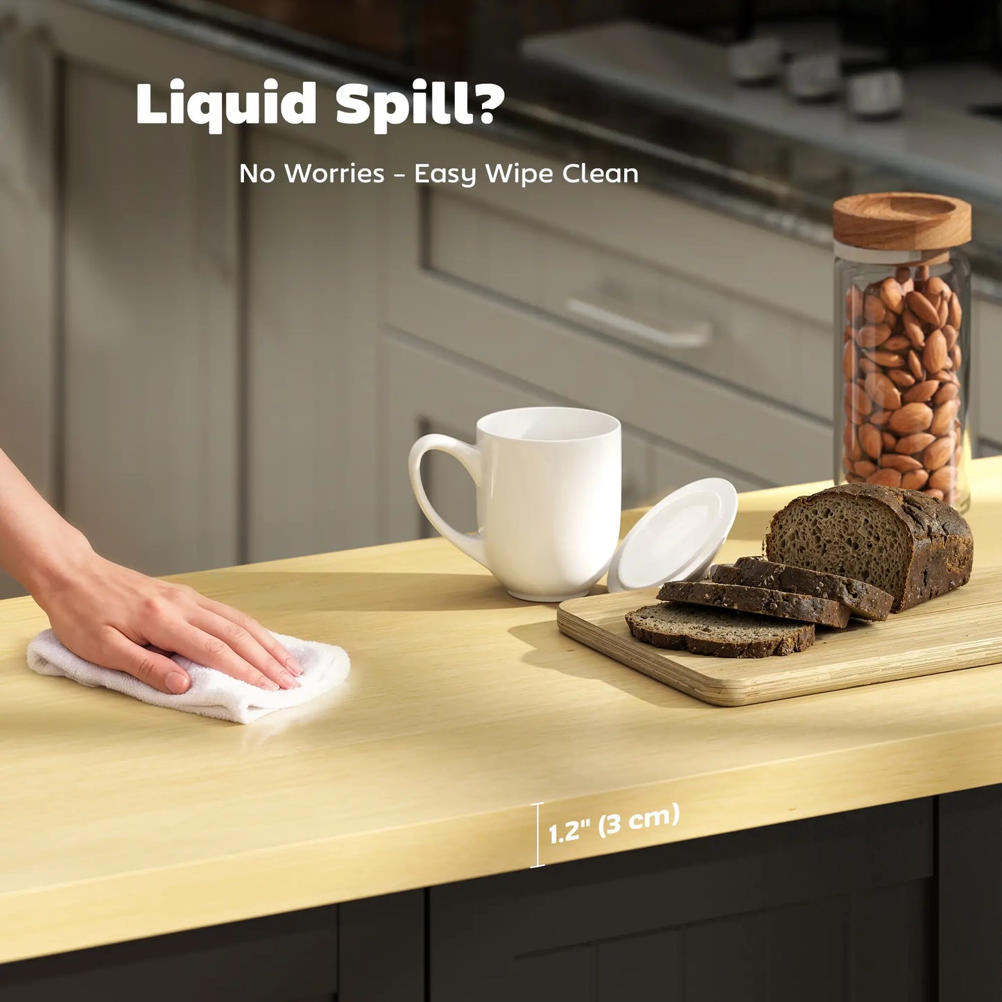 Kitchen Island Cart With Drop Leaf, Drawer, Rack, Black