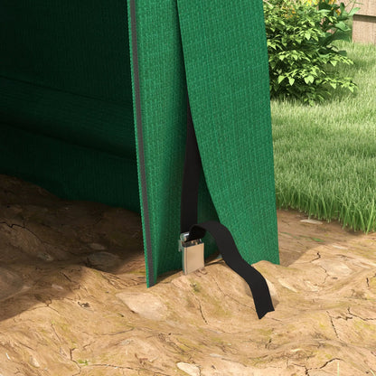 8' x 6' Carport, Sidewalls, Roll-up Door, Outdoor Storage, Green Car Shelters at Gallery Canada