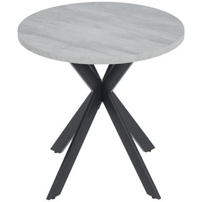 29" Round Dining Table, Contemporary Kitchen Table, Steel Legs, Grey Bar Tables & Dining Tables Grey Tabletop, Black Legs at Gallery Canada