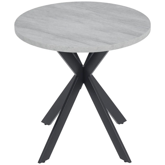 29" Round Dining Table, Contemporary Kitchen Table, Steel Legs, Grey Bar Tables & Dining Tables Grey Tabletop, Black Legs at Gallery Canada