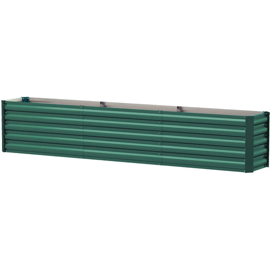8 x 1.3 x 1.5ft Galvanized Raised Garden Bed, Green Galvanized Planter Boxes Green at Gallery Canada