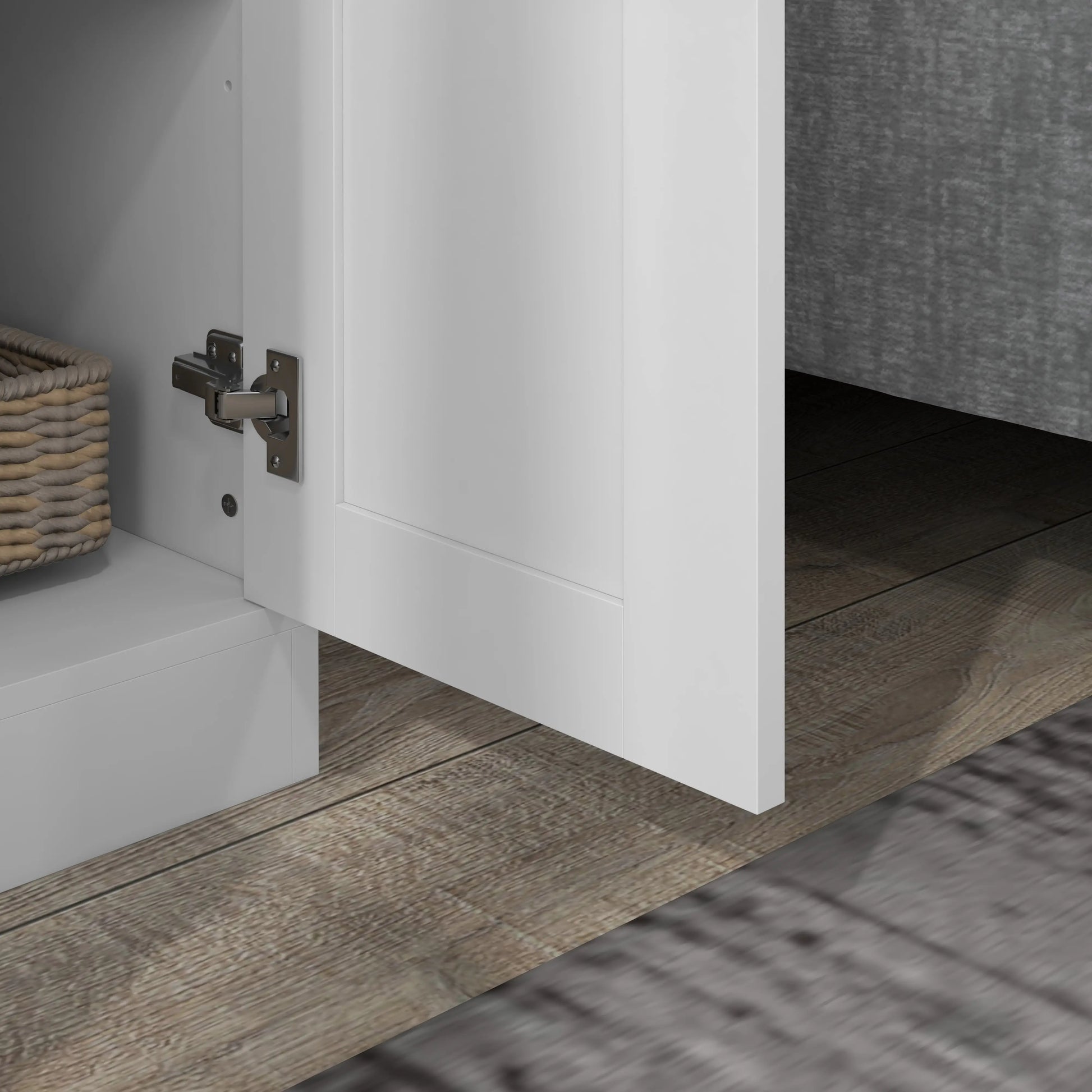 69 Pantry Cabinet, Kitchen Storage with Soft Close Doors, Adjustable Shelves, White Kitchen Pantry Cabinets at Gallery Canada