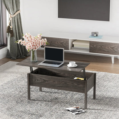 39" Lift Top Coffee Table, Hidden Storage, Living Room, Grey Coffee Tables at Gallery Canada
