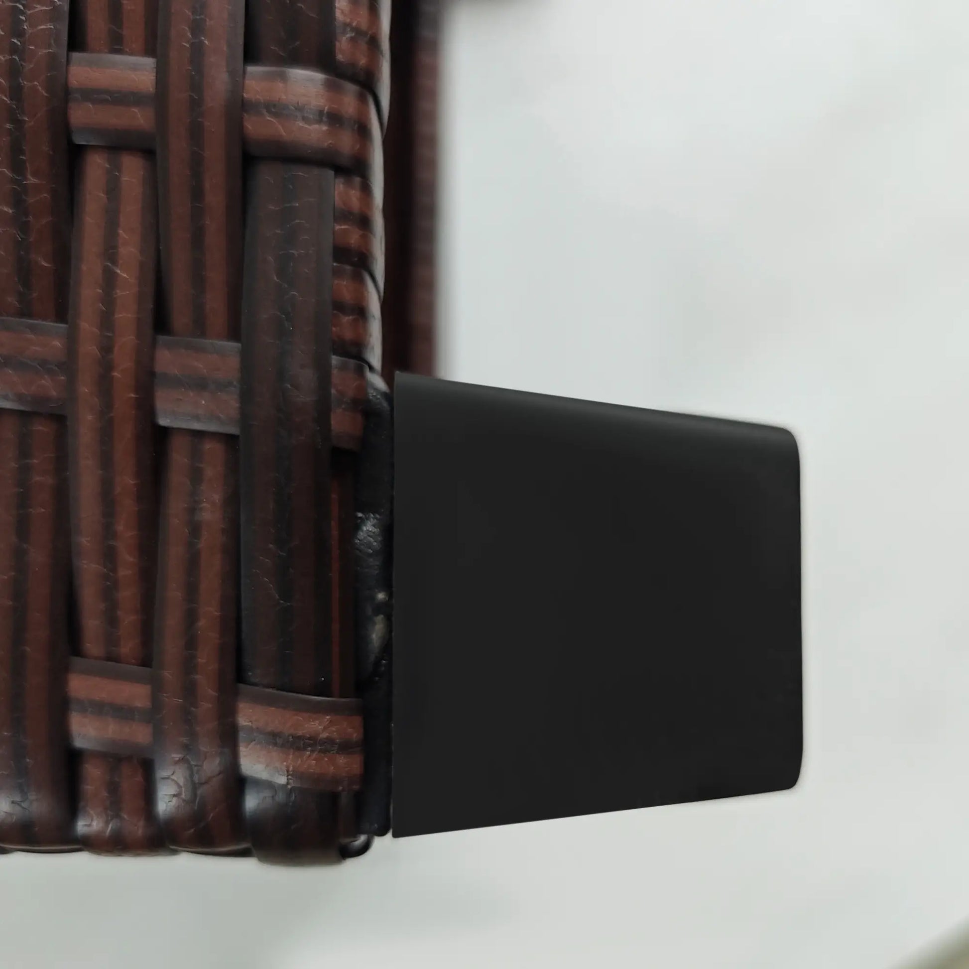 2 Pcs Square PE Rattan Ottoman Set, Outdoor Footrest with Removable Cushion, Sky Blue Patio Furniture Sets at Gallery Canada