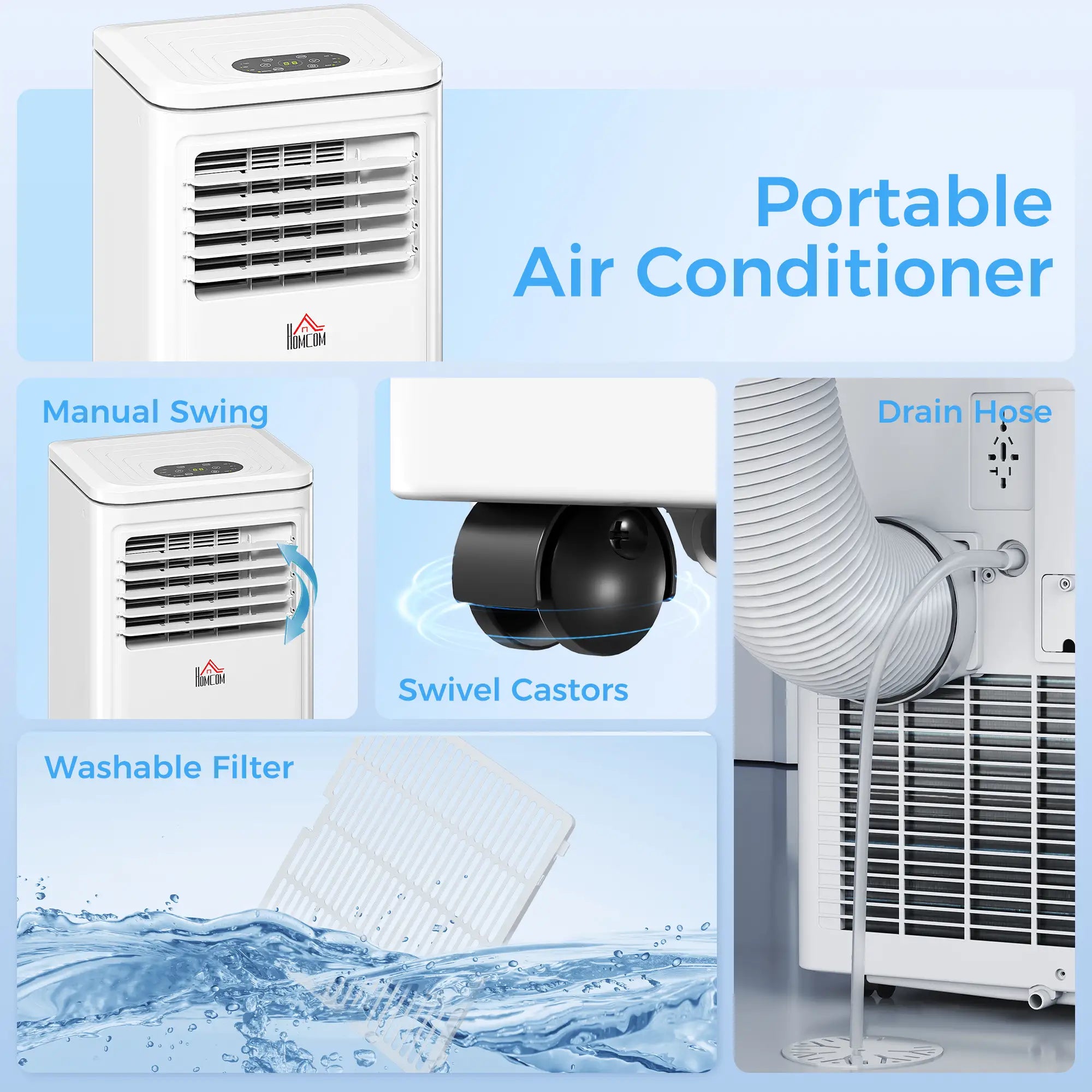 8000 BTU Portable AC, Dehumidifier, Remote, Timer, Window Kit, Cream Air Purifiers at Gallery Canada
