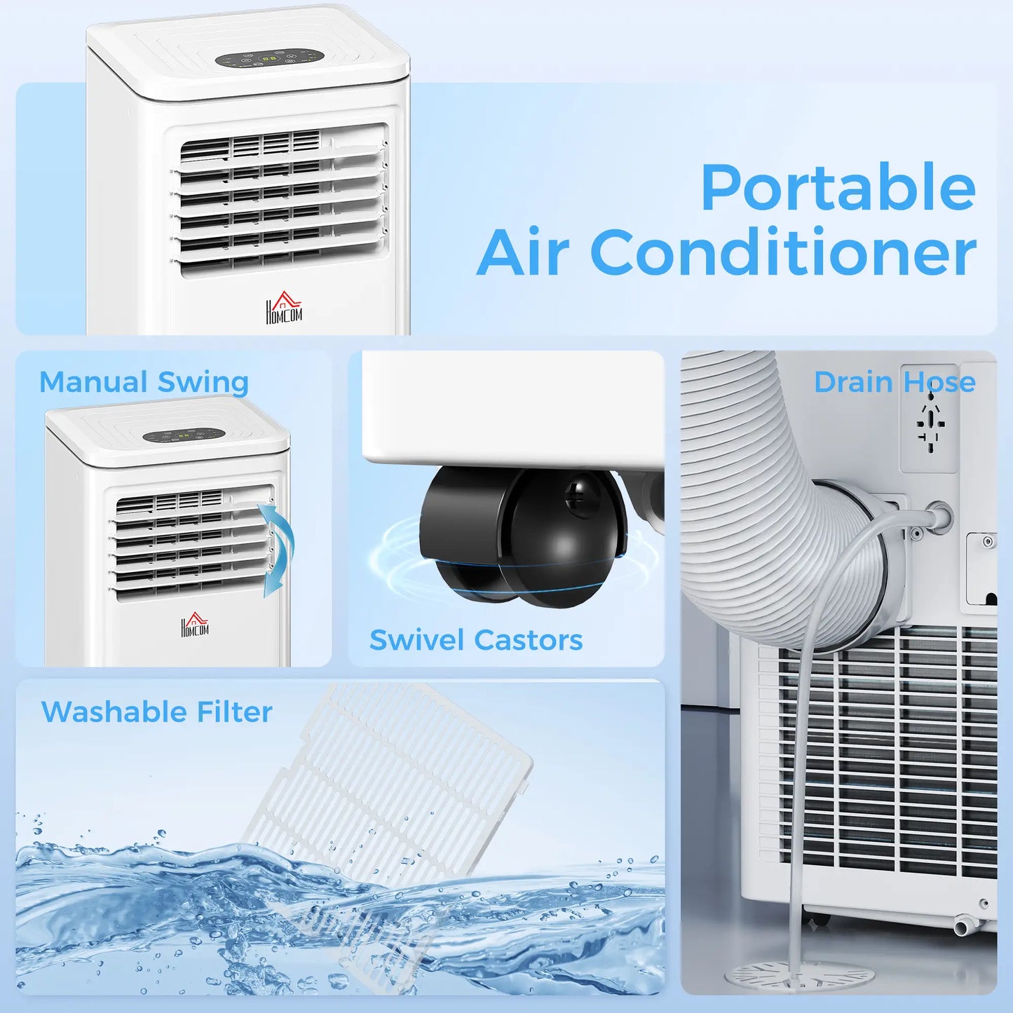 8000 BTU Portable AC, Dehumidifier, Remote, Timer, Window Kit, Cream Air Purifiers at Gallery Canada