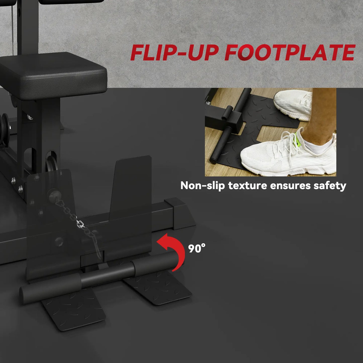 Lat Pull Down Machine, High Low Pulley, Adjustable Seat, Flip-Up Footplate, Black Power Towers at Gallery Canada