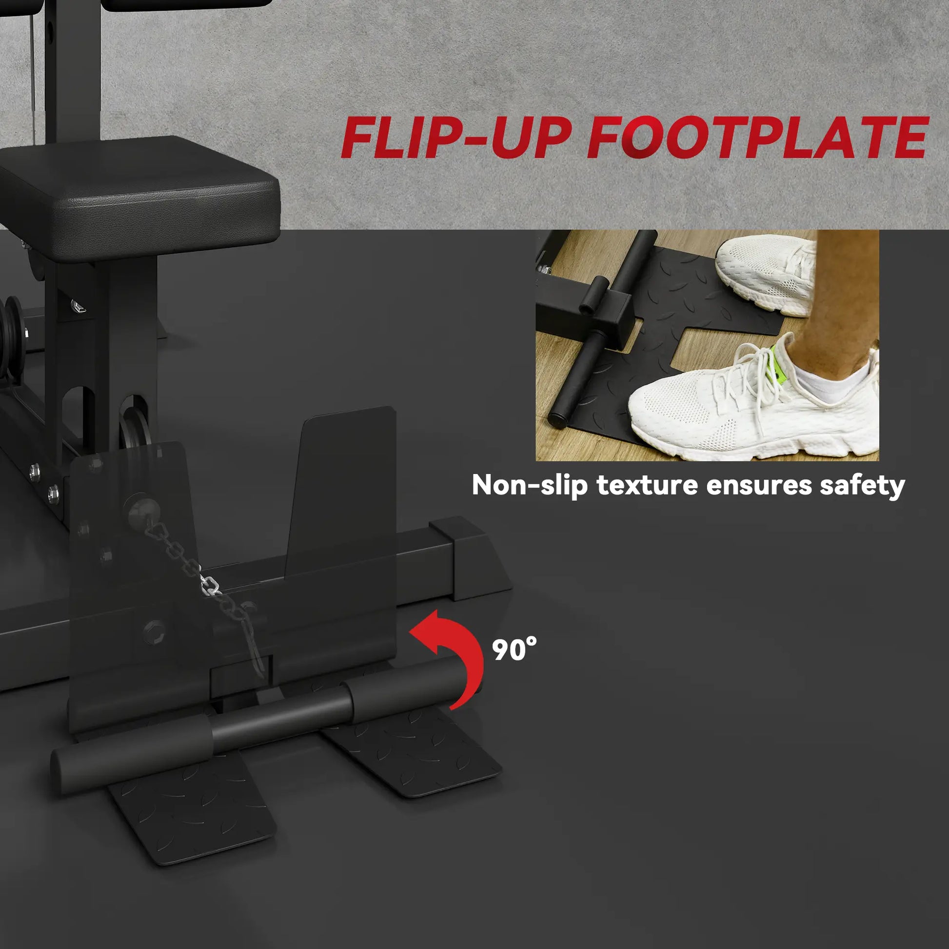 Lat Pull Down Machine, High Low Pulley, Adjustable Seat, Flip-Up Footplate, Black Power Towers at Gallery Canada