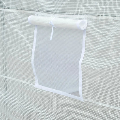 11.5x6.6x6.6ft Walk-In Greenhouse, Portable Garden Plant House, White Walk In Greenhouses at Gallery Canada