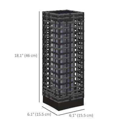Solar Outdoor Floor Lamp, IP44, Auto LED Lights, Grey Solar Post Lamps at Gallery Canada