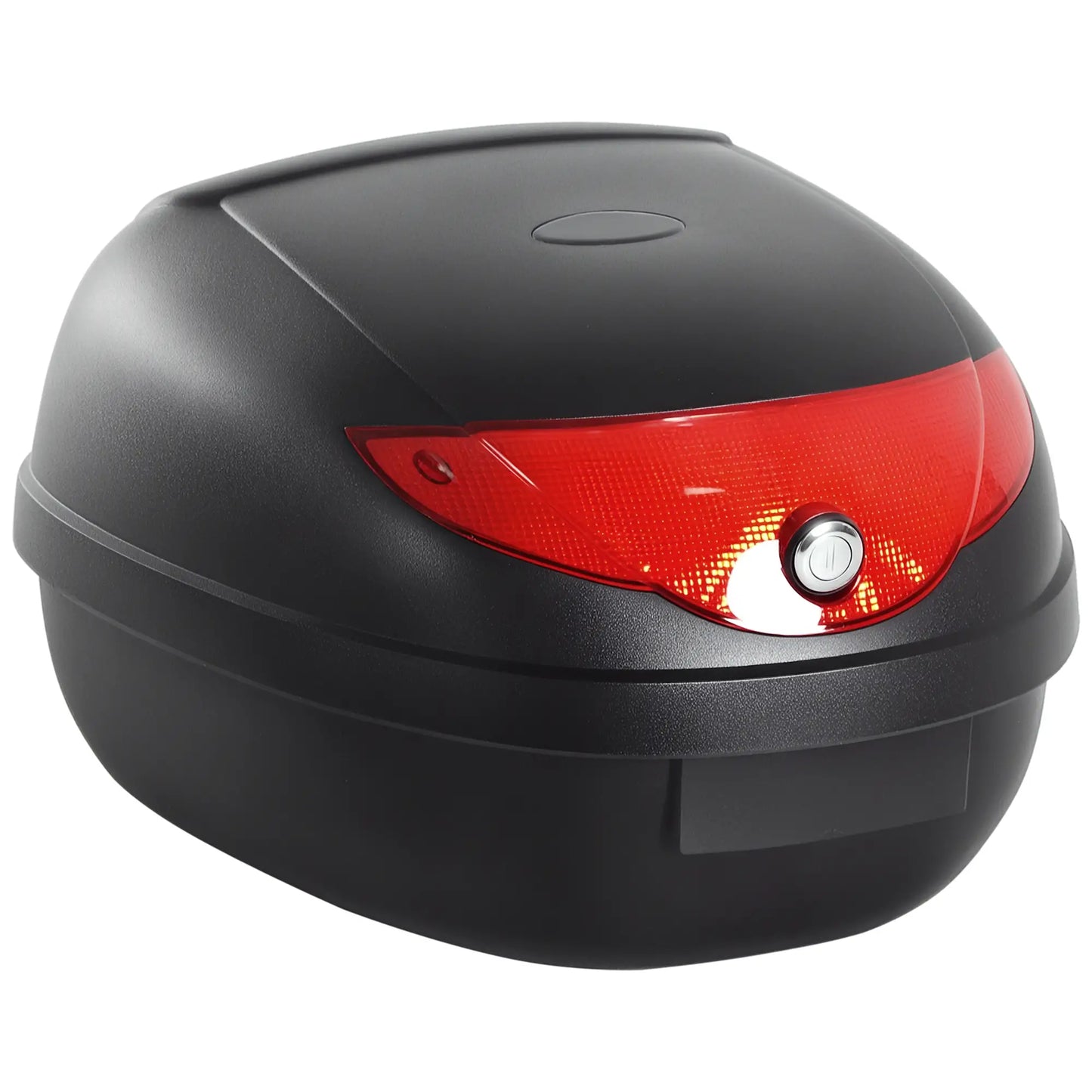 Detachable Scooter Motorcycle Trunk, 24L, Lockable, Black Automotive Red and Black at Gallery Canada