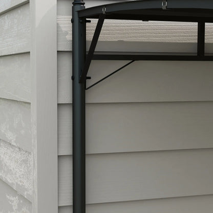 10' x 13' Outdoor Pergola, UV30+ Canopy, Steel Frame, Dark Grey Pergolas at Gallery Canada