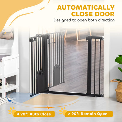 30"-41" Extra Wide Pet Gate, Small Door, 30"H, Black Houses, Kennels & Pens at Gallery Canada
