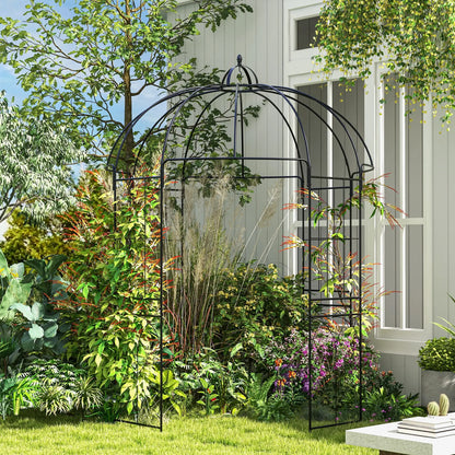 Birdcage Shape Arbour, Metal Garden Pergola for Climbing Plants Garden Arches at Gallery Canada