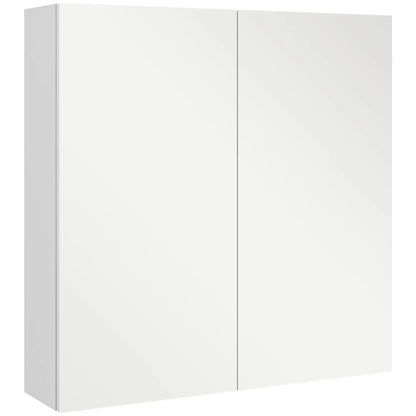 24" x 24" Medicine Cabinet, Wall Mounted, Mirrored Doors, Adjustable Shelves, Soft Close, High Gloss, White Mirror Medicine Cabinets at Gallery Canada