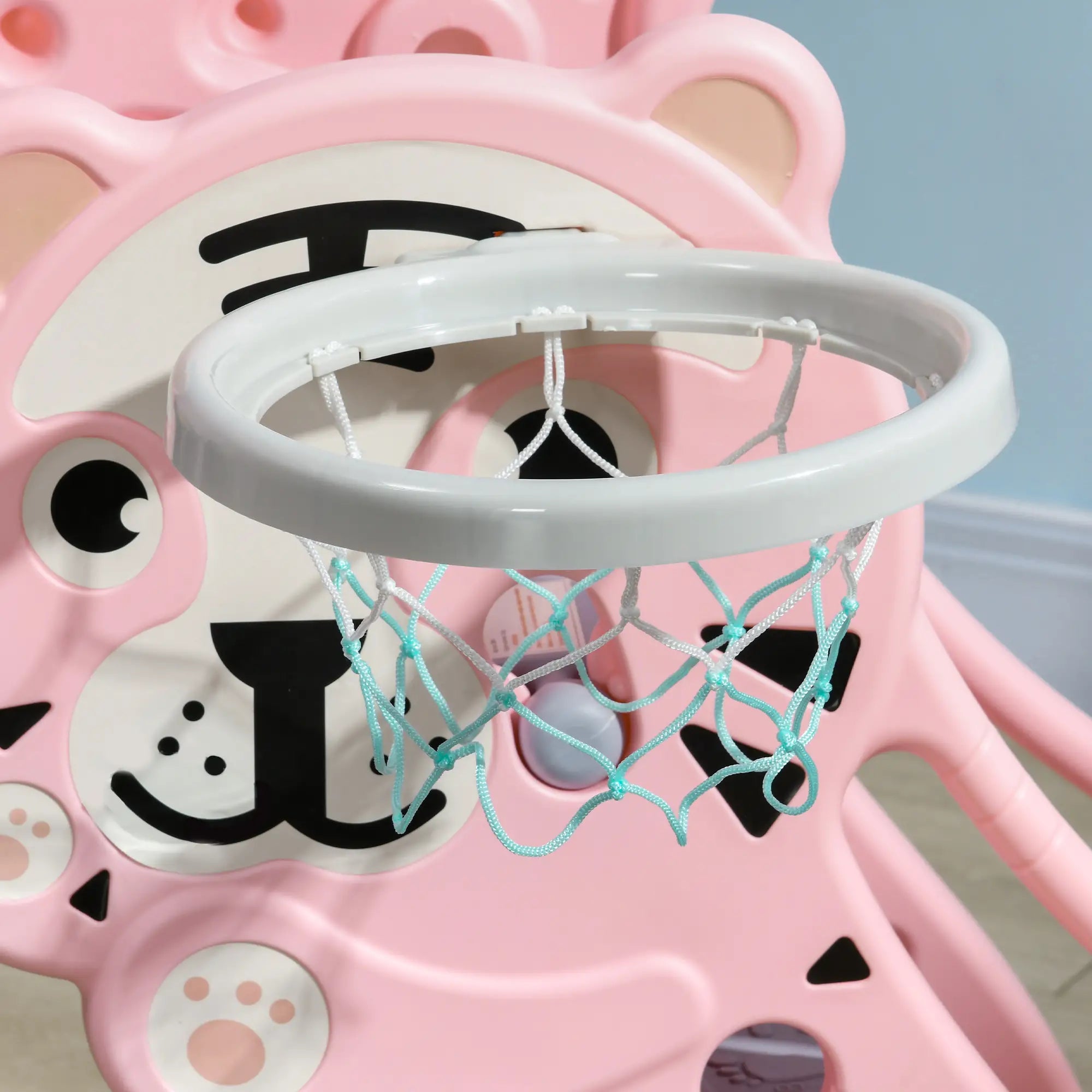 3 in 1 Toddler Slide, Basketball Hoop, Climber, 18-36 Months, Pink Gym Sets & Swings at Gallery Canada