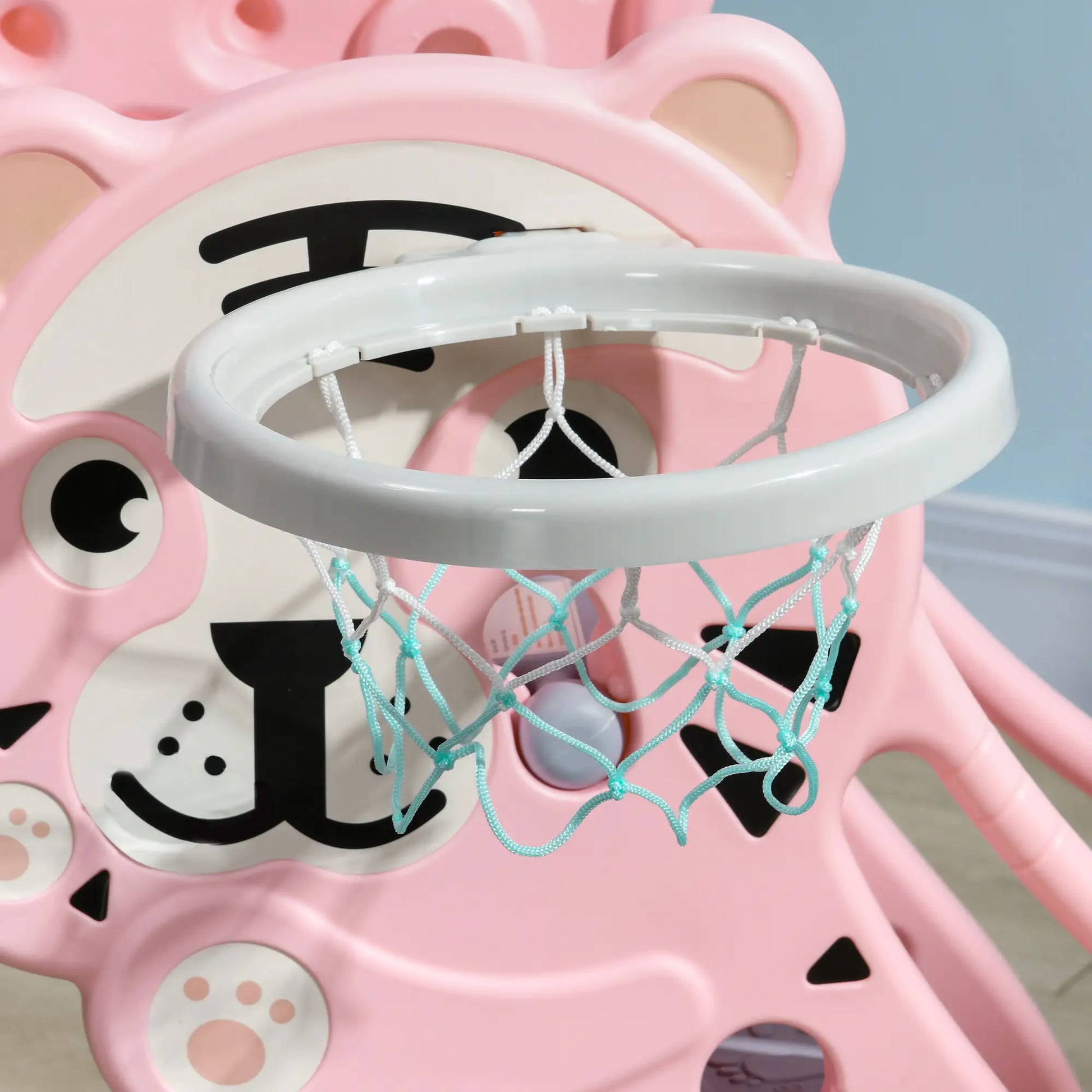3 in 1 Toddler Slide, Basketball Hoop, Climber, 18-36 Months, Pink Gym Sets & Swings at Gallery Canada