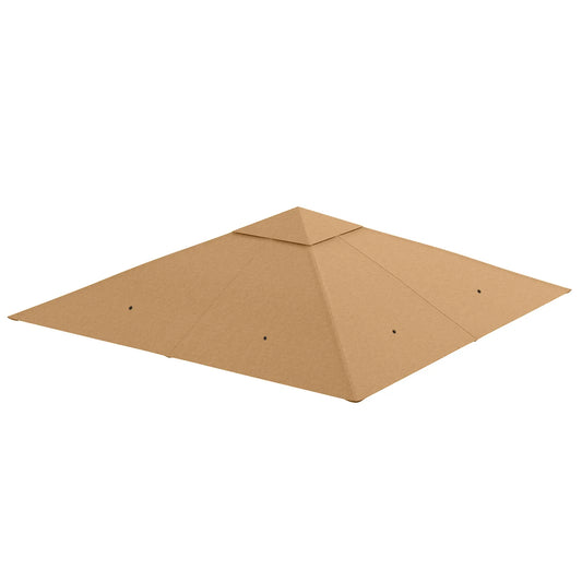 10' X 10' Square Gazebo Replacement Canopy, Beige Gazebo Canopy Replacement Beige at Gallery Canada
