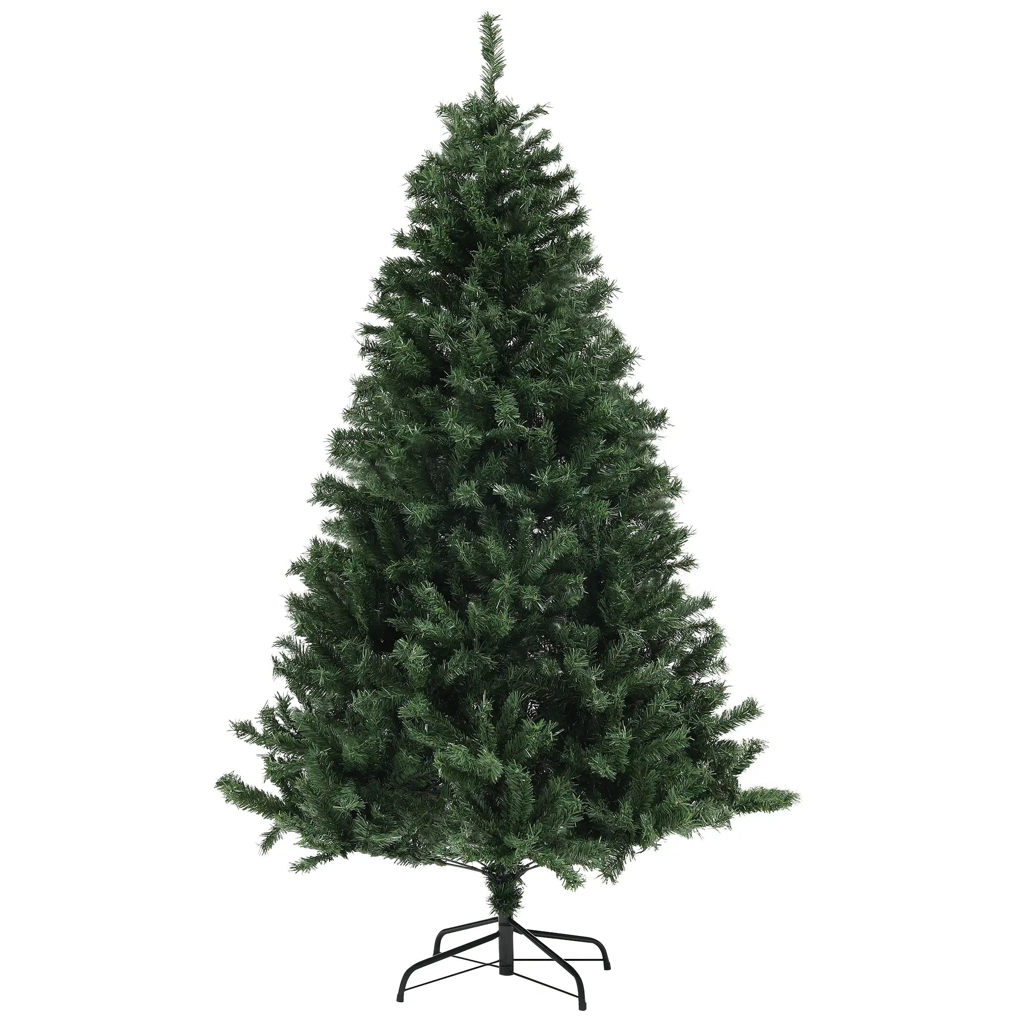 6ft Artificial Christmas Tree, Auto Open, Steel Base, Green Artificial Christmas Trees Green at Gallery Canada