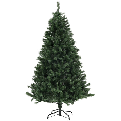 6ft Artificial Christmas Tree, Auto Open, Steel Base, Green Artificial Christmas Trees Green at Gallery Canada