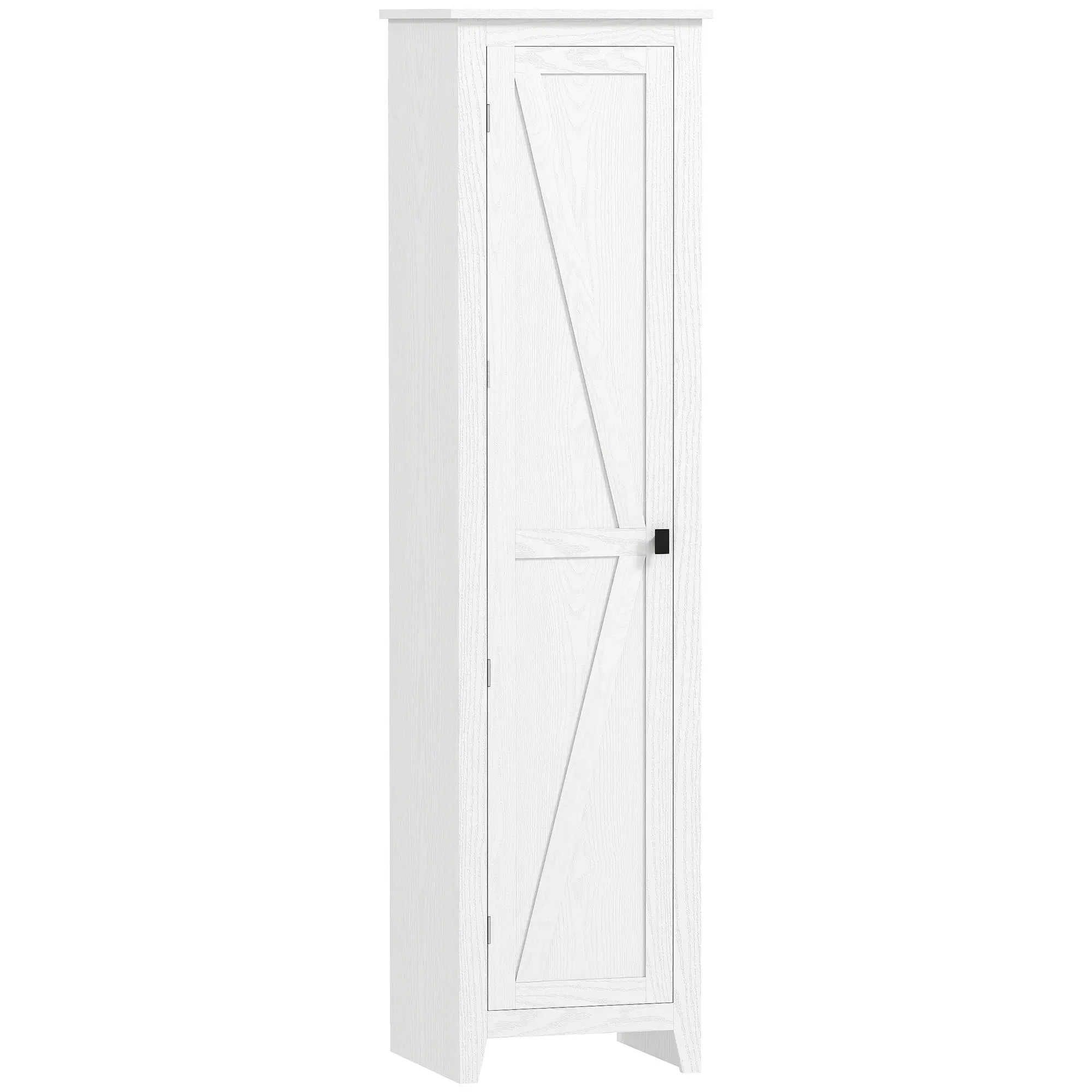 67 Farmhouse Kitchen Pantry Cabinet, Adjustable Shelves, White Kitchen Pantry Cabinets at Gallery Canada