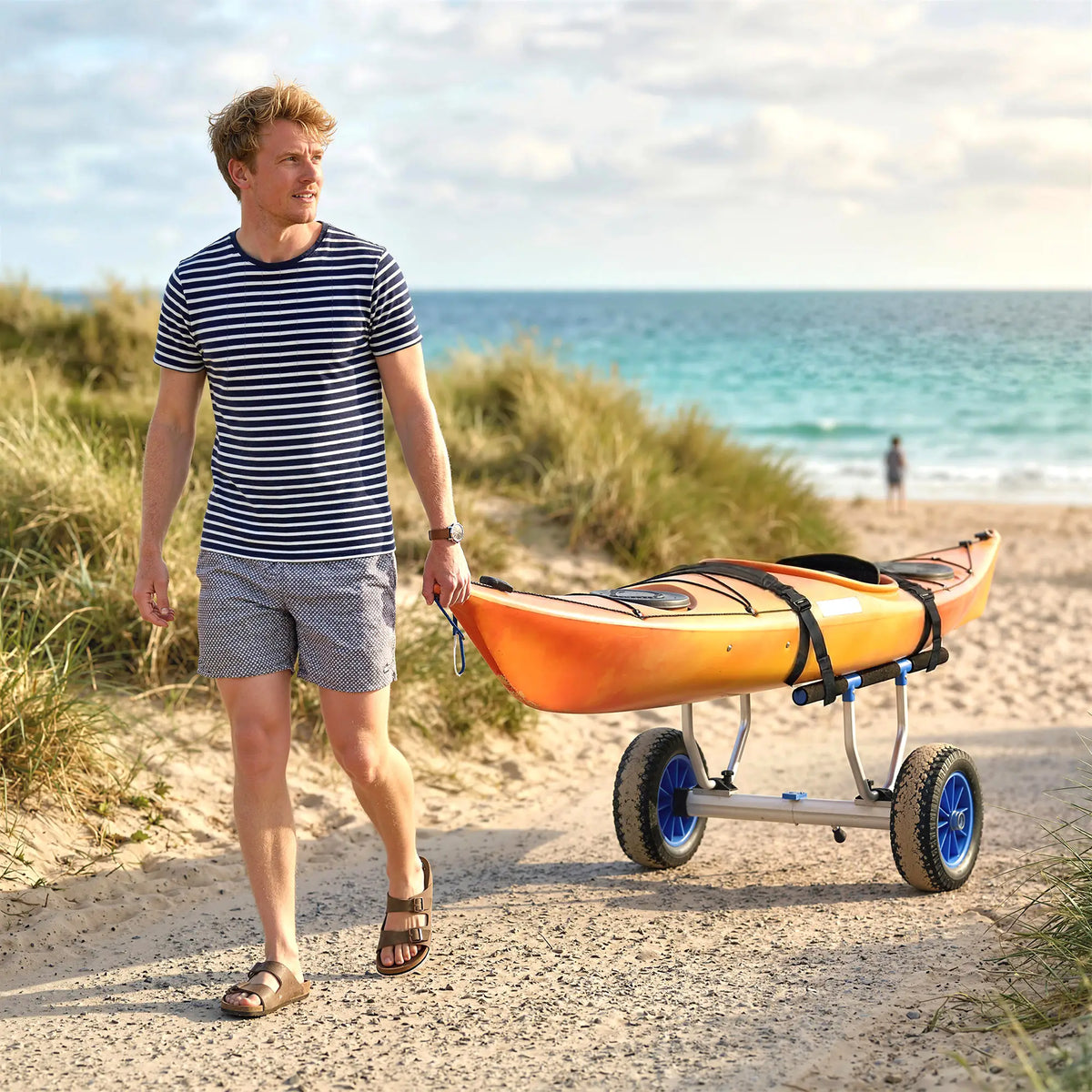 Kayak Cart Dolly, Adjustable Width, Sky Blue Kayak Carts at Gallery Canada