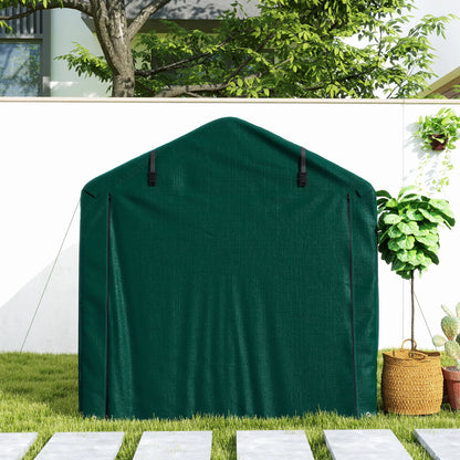 Outdoor Storage Shed, UV Resistant Bike Tent, Roll-up Door, Dark Green Sheds at Gallery Canada