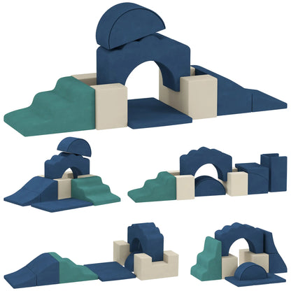 7-Piece Baby Soft Play Set, Indoor Crawling Gym, Navy Blue Kids Gym & Playmats at Gallery Canada