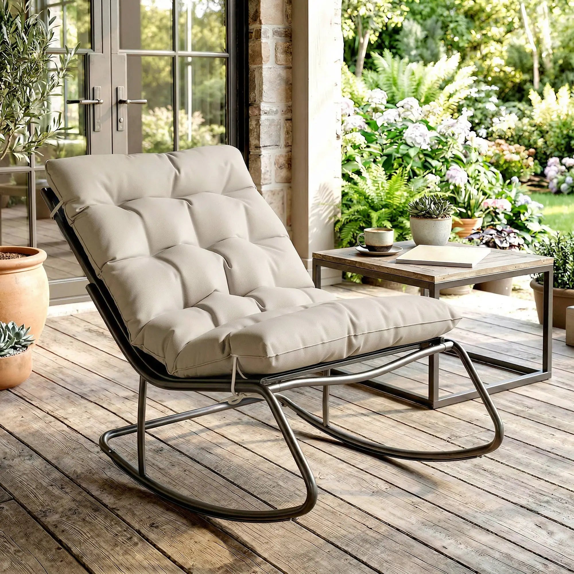 Oversized Rocking Patio Chair With 25