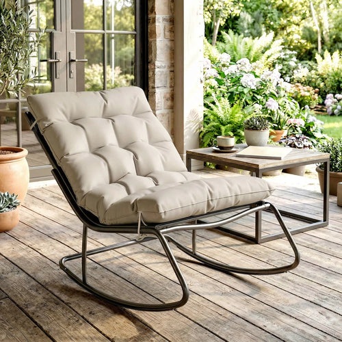 Oversized Rocking Patio Chair With 25