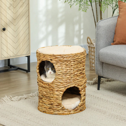 2-Storey Cat Condo Barrel, Small Cat Tree Tower, Light Brown Cat Towers at Gallery Canada