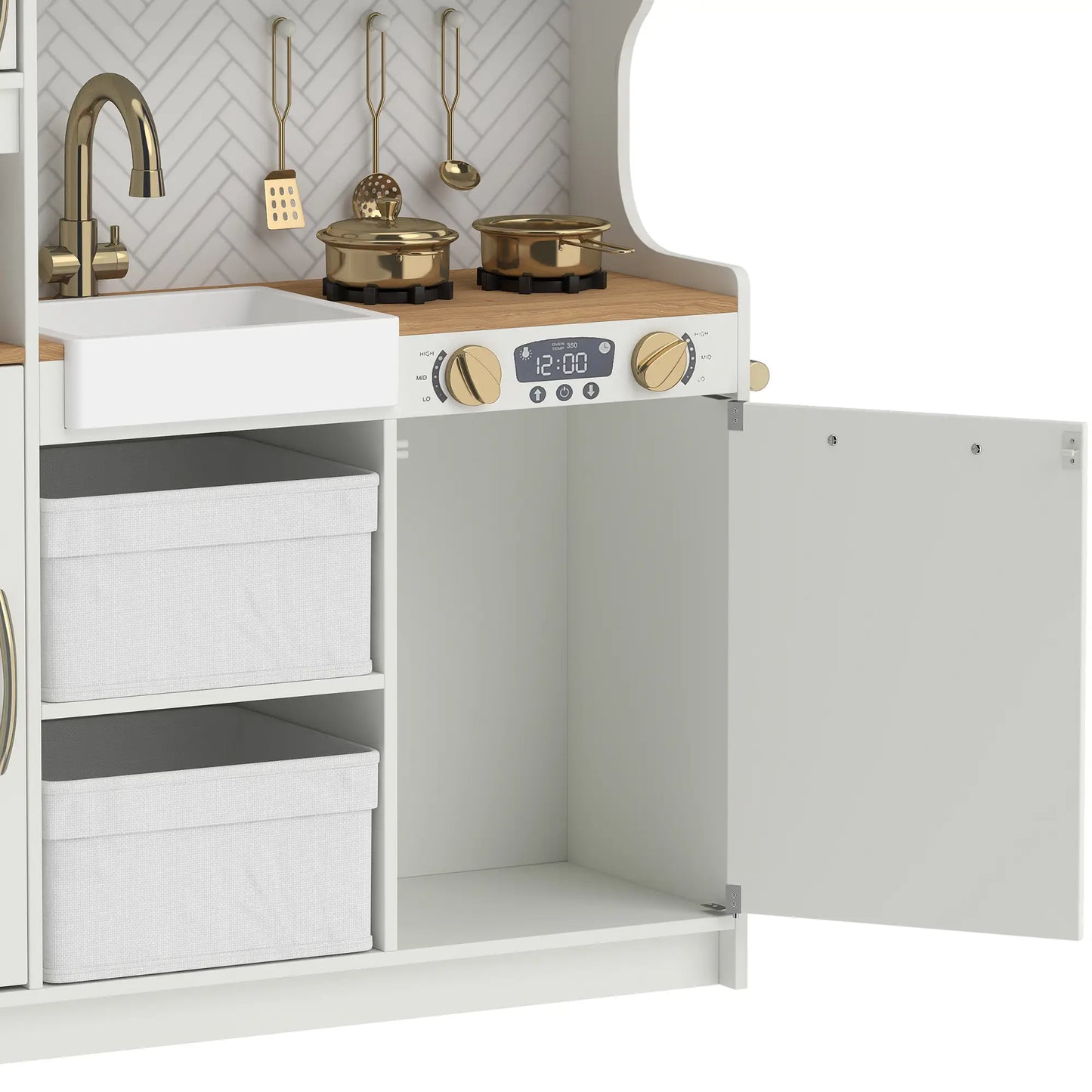 Kids Kitchen Playset With Coffee Machine, 3+, White Play Kitchen at Gallery Canada