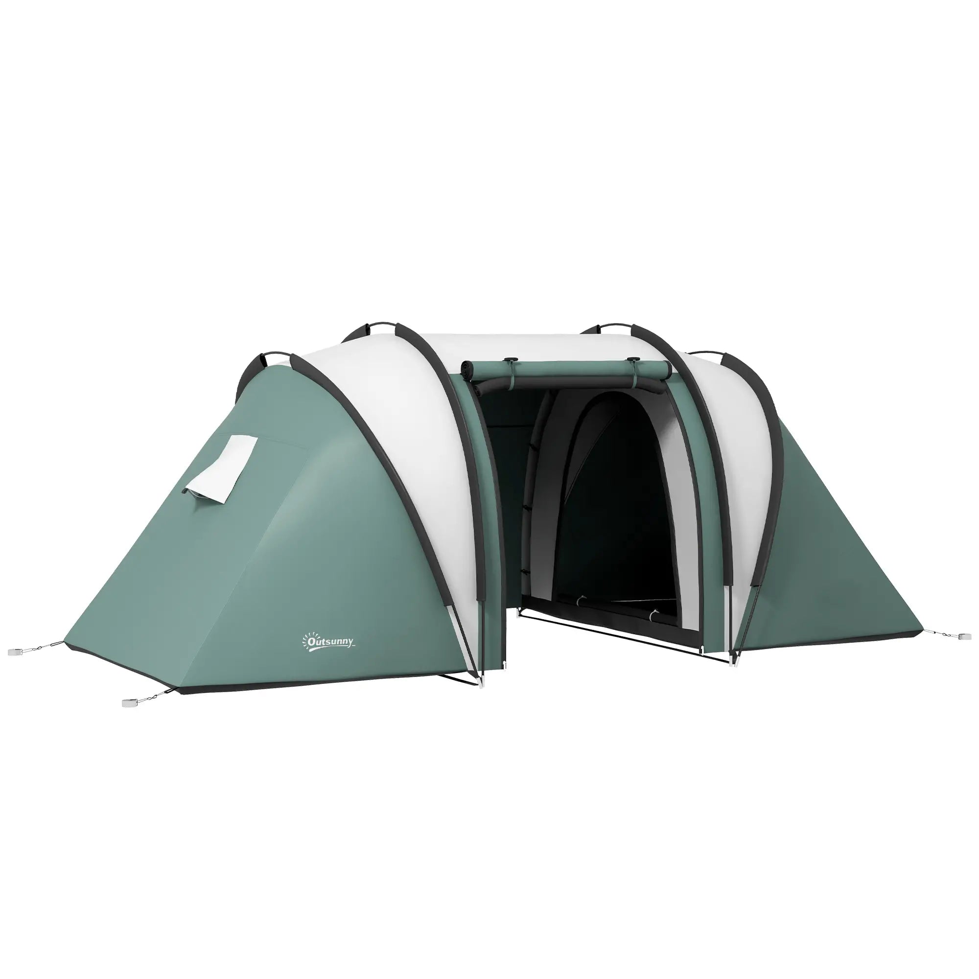 Camping Tent, 2 Bedrooms, Living Area, 3000mm Waterproof, Army Green Camping Tents at Gallery Canada