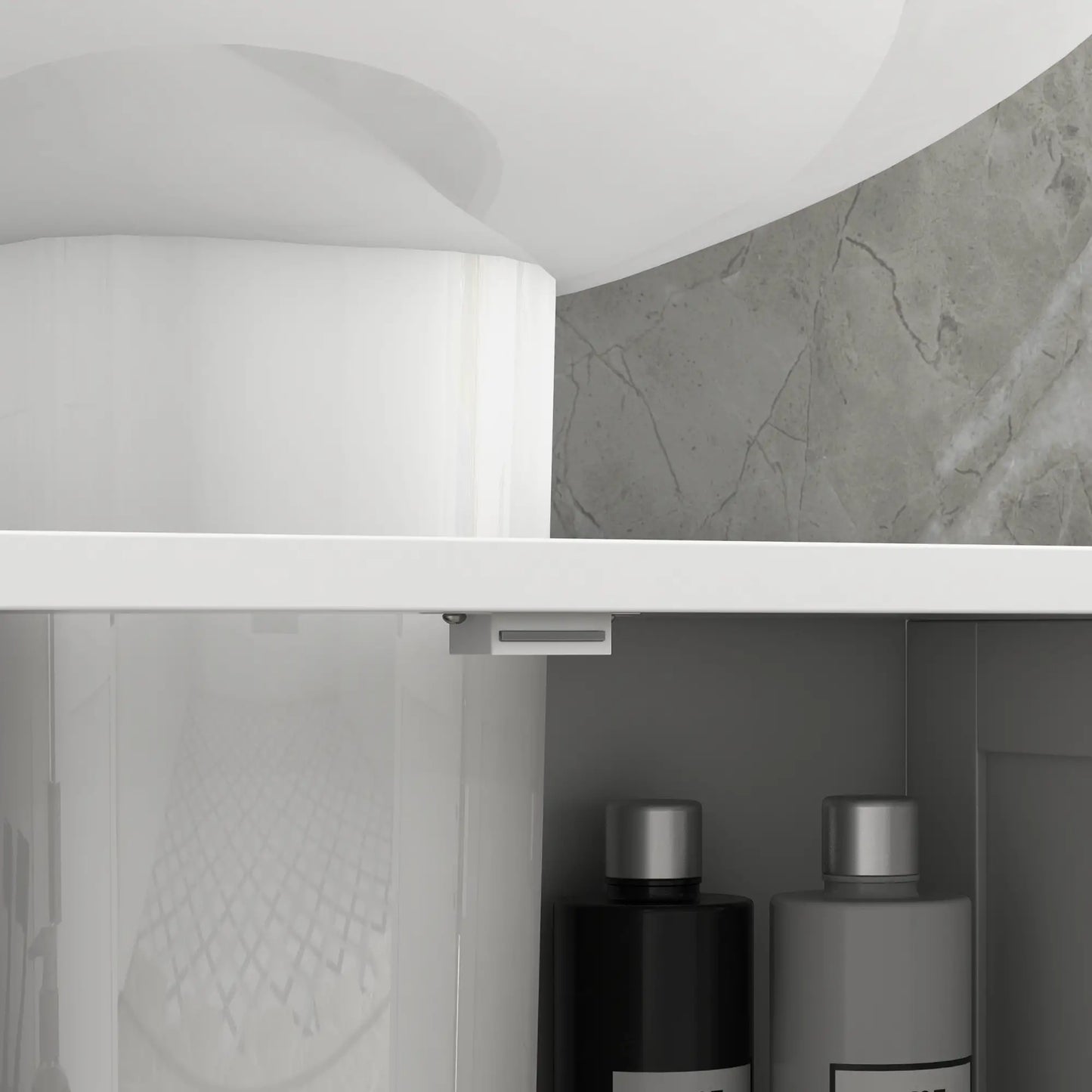 Under Sink Bathroom Cabinet, 2 Doors with Shelf, White Bathroom Cabinets at Gallery Canada