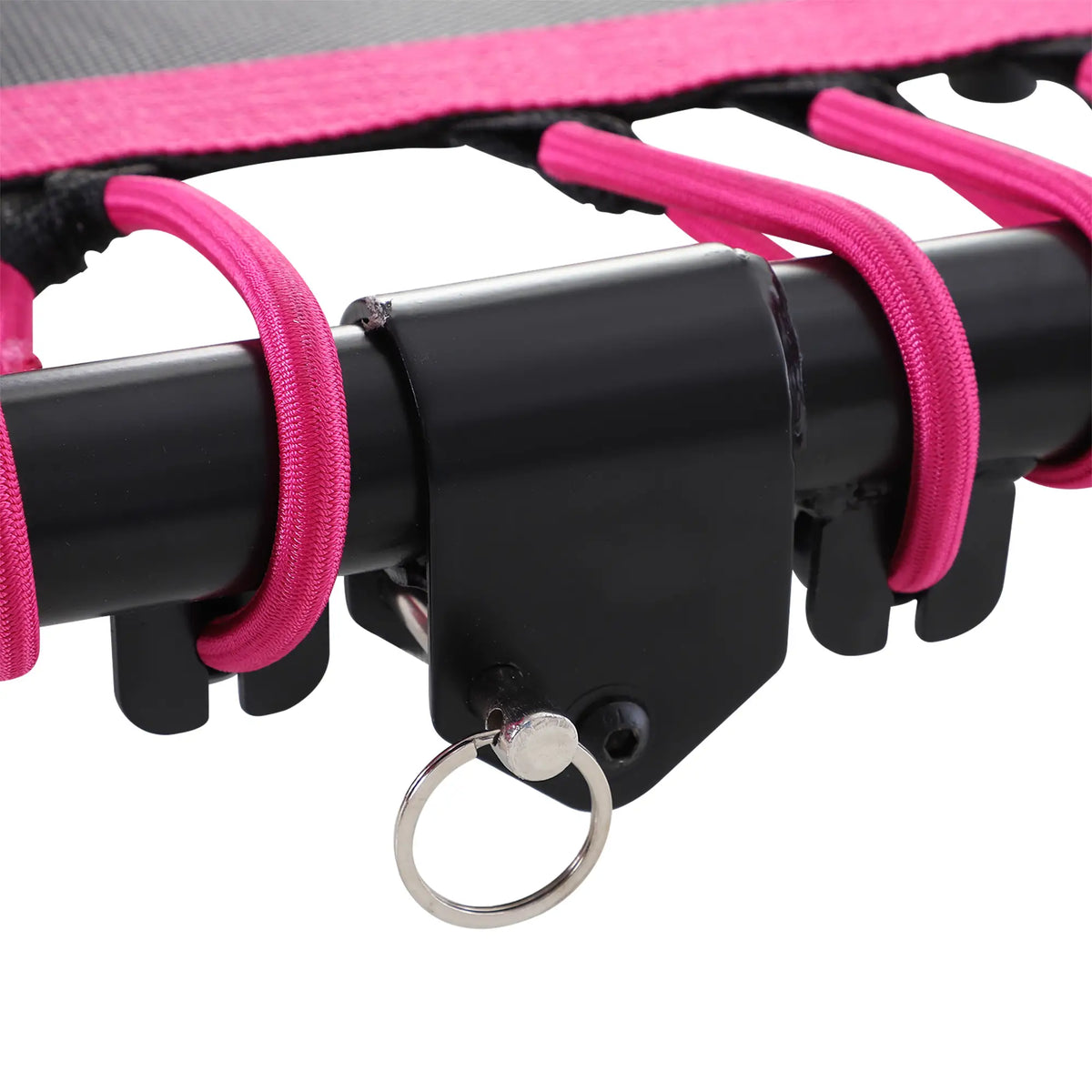 48" Hexagon Rebounder Trampoline, Fitness Bungee Jumper, Adjustable Bar, Pink Trampolines at Gallery Canada