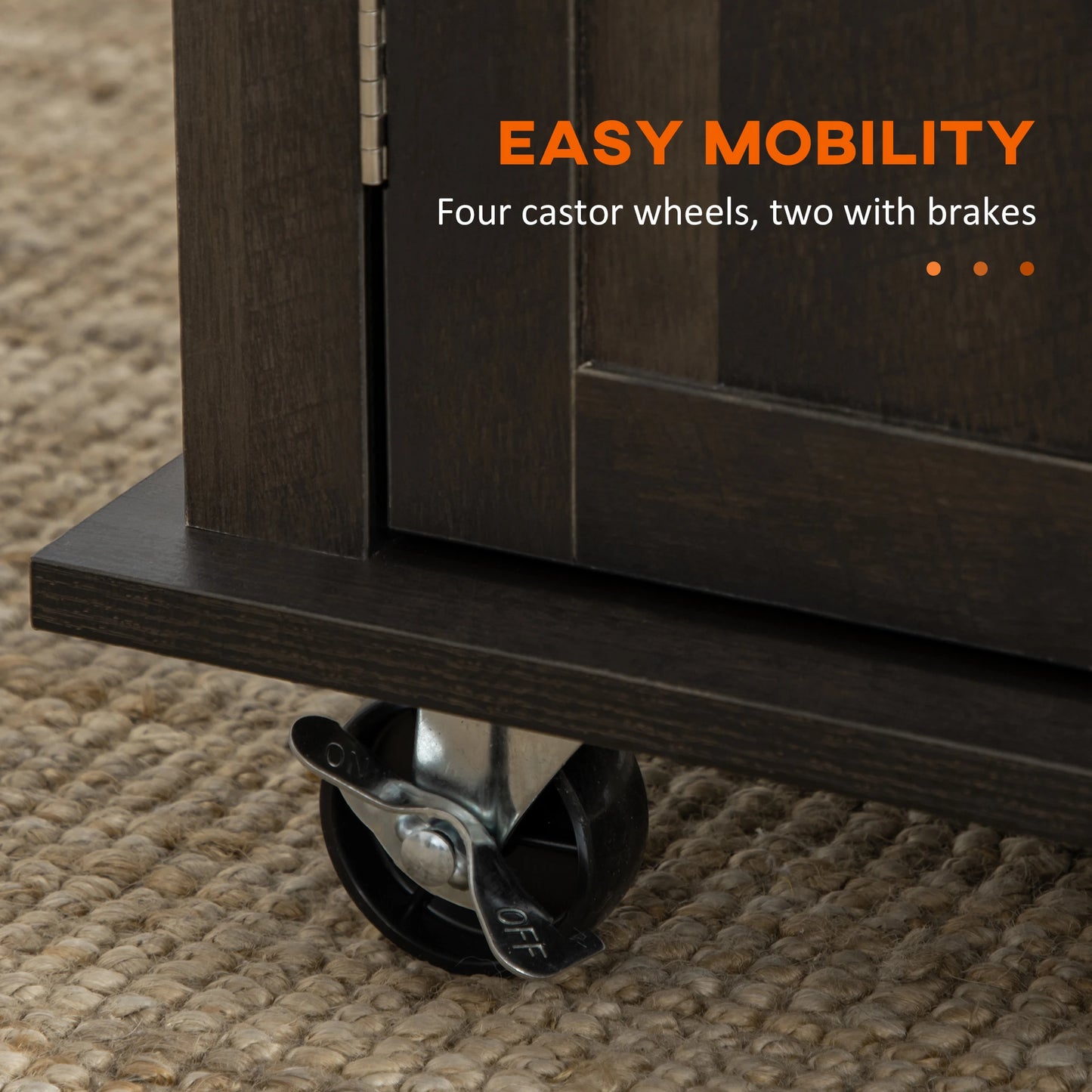Kitchen Island with Storage, Rolling Cart, Rubber Wood Top, Brown Oak, Brown Kitchen Islands & Kitchen Carts at Gallery Canada