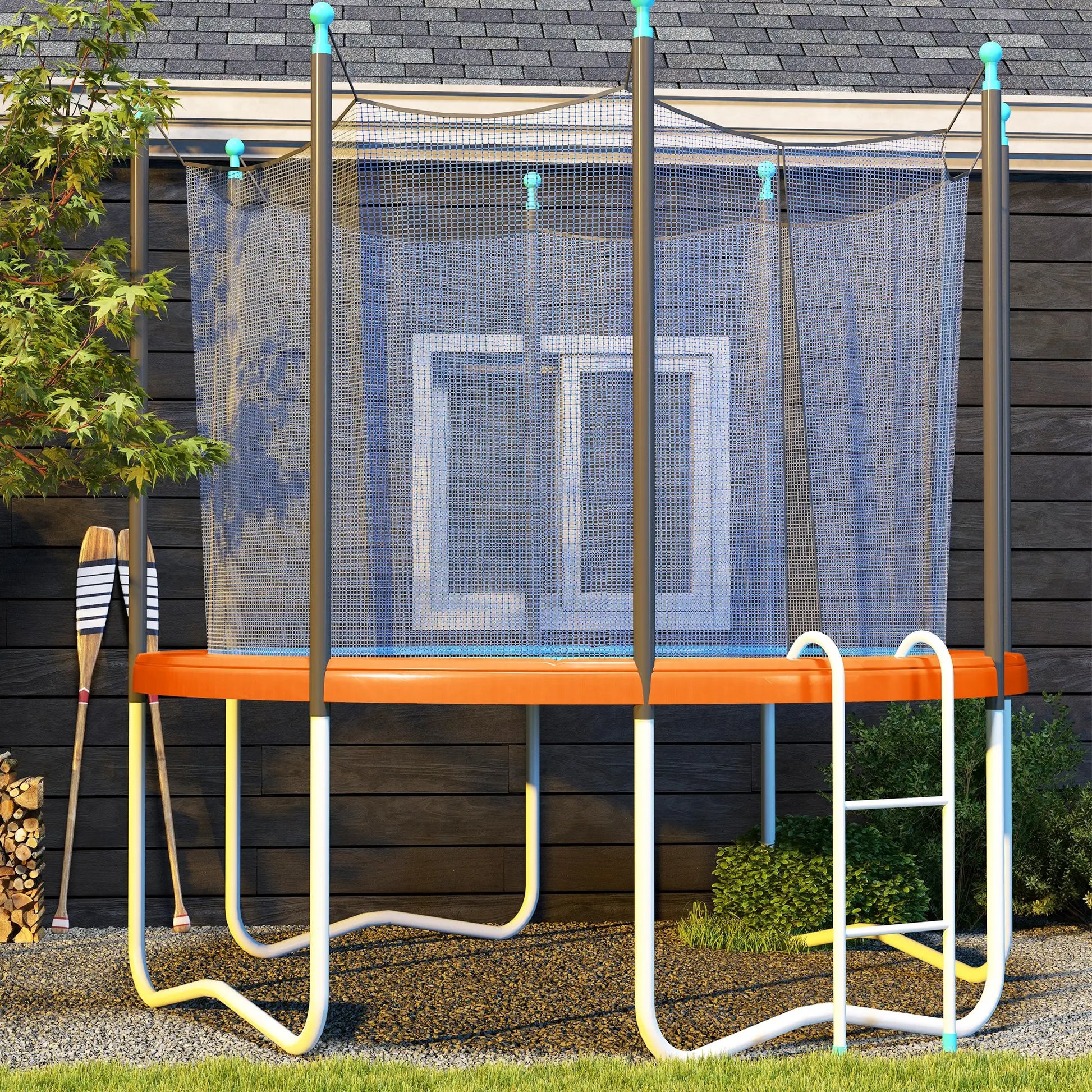 12ft Trampoline Replacement Pad, Spring Cover, EPE Foam, Light Orange Trampolines at Gallery Canada