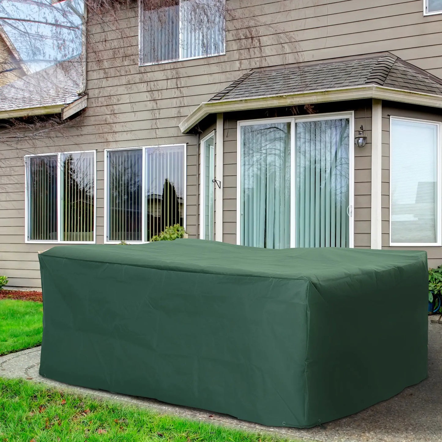 Outdoor Furniture Cover 81" x 57", Waterproof, UV Protector, Dark Green Patio Furniture Covers at Gallery Canada